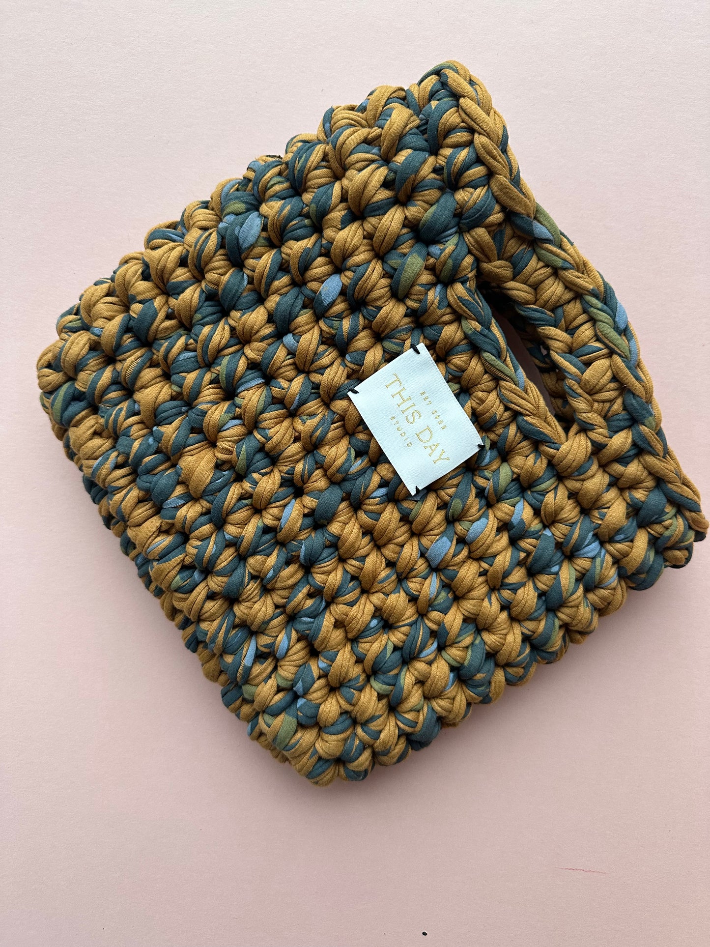 Golden Caramel Crochet Bag